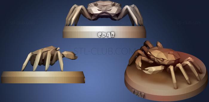 3D model Poly Crab (STL)